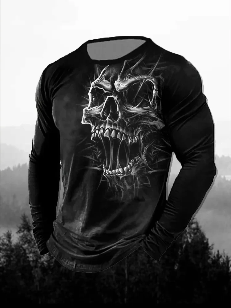 Men's 3D Print Red Dark Skull  - đánh giá và giá 3D Printing Custom
